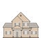 Single family house vector