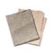 Single folded rustic linen napkins