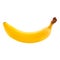 Single Fresh Banana Fruit On A White Background.