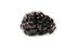 Single fresh blackberry isolated on white background