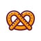 Single German Pretzel Icon