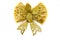 single gift bow, golden with one ribbon