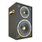 Single golden black speaker 3D