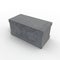 Single Gray Concrete Cinder Block Isolated on White. 3D illustration