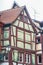 Single half timbered house in alsace