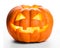 Single Halloween pumpkin. Scary Jack O\'Lantern