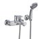 Single handles basin mixer metal faucet, modern design. Short spout