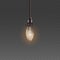 Single hanging vintage light bulb vector 3d realistic illustrations isolated.