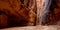 Single Hiker In Deep Narrow Canyon of Buckskin Gulch