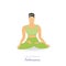 Single Isolated Women Meditating in Lotus Pose