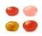 Single jelly bean candy isolated