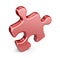 Single jigsaw puzzle piece. 3D Icon isolated