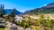 A single lane bridge over the Fraser River at the town of Lillooet, British Columbia, Canada