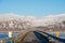 Single lane bridge over a river on the Icelandic countryside