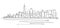 single line drawing of New York City skyline