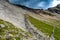 Single Man On Hiking Path Of Mountain Grossglockner in Austria