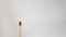 Single Matchstick placed on the rule of thirds grid, matchstick stock photos.