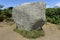 Single Megalith at the Carnac Stone Field, Brittany, France