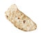 Single mexican nacho chip isolated on a white background