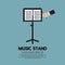 Single Music Stand With Conductor