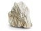 Single natural stone on white background