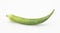 single okra or Lady Finger isolate on white background