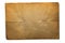 Single old folded flat sheet of paper isolated