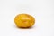 Single oval potato photo. Picture of raw potato for cooking.