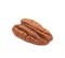 Single pecan nut isolated