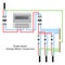 Single-phase network energy meter connection diagram.