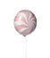 Single pink big round candy lollypop balloon ballon object for birthday isolated on a white