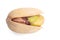 Single pistachio nut isolated