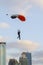 Single precise landing party parachutism international championship in Dubai