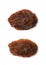 Single raisin isolated