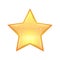 Single Realistic shining star icon. Vector illustration.