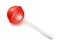 Single red lollipop. 3D render