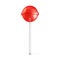 Single red lollipop. 3D render