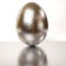 Single rendered silver egg