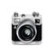 Single retro camera icon isolated