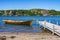 Single Rowboat At The Landing Stage