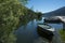 Single Rowboat In A Marina