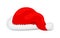 Single Santa Claus Red Hat Realistic Illustration.