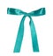 Single satin blue bow i