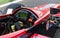 Single seater formula racing car cockpit