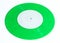 Single seven inch green vinyl record