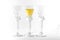 Single Shot Glass Wine Style Isolated White Background Triple Th