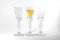 Single Shot Glass Wine Style Isolated White Background Triple Th