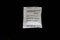 Single silica gel sachet or packet black text