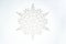 single snowflake object isolated on white background