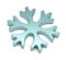 Single Snowflake Symbol on White